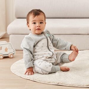 Gray and White Star Baby Onesie sleep suit new in box